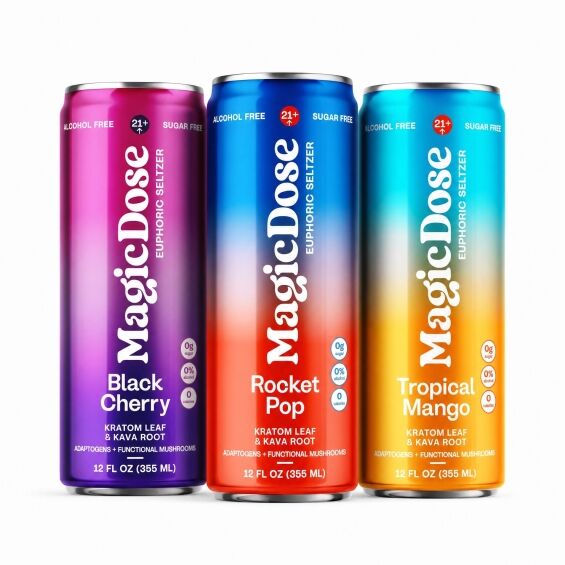 MagicDose Euphoric Seltzer 3 Flavor Lineup